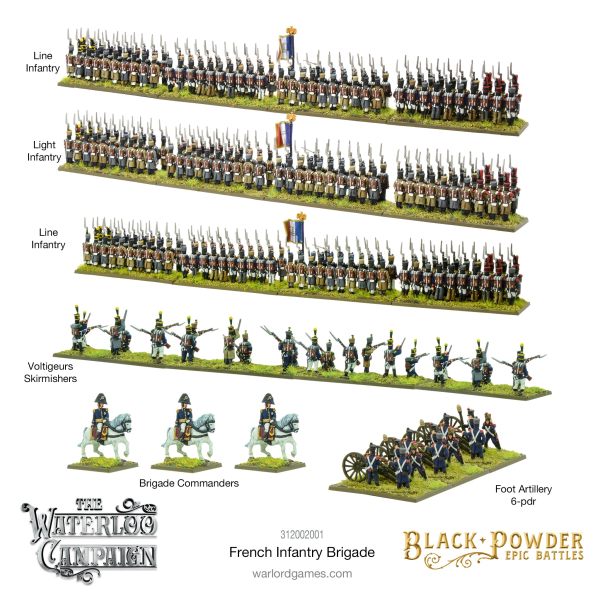 Epic Battles - Black Powder: Waterloo - French Infantry Brigade